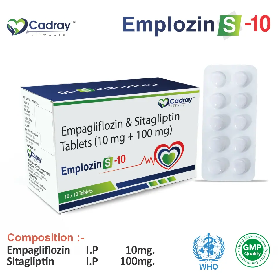 Empagliflozin (10mg) + Sitagliptin 100mg at the best price in PCD Pharma Franchise for SGLT2 Inhibitor and Type 2 Diabetes Management